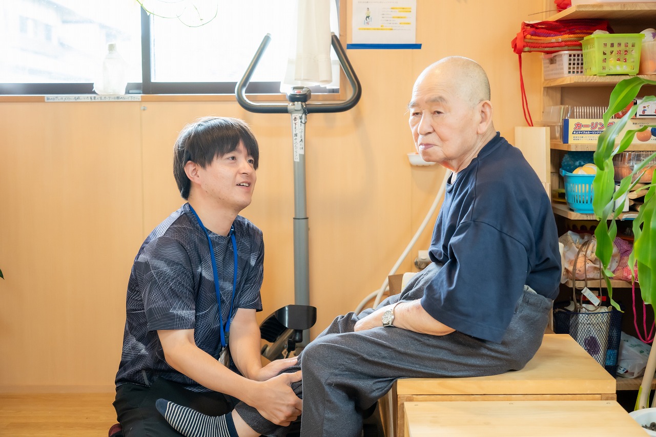 1人ひとりに合わせた個別訓練で安心。